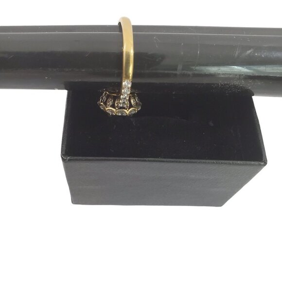 HSN Princess Diana Inspired Gold Vermeil .925 Sterling Silver Blue Sapphire Ring - Picture 4 of 16